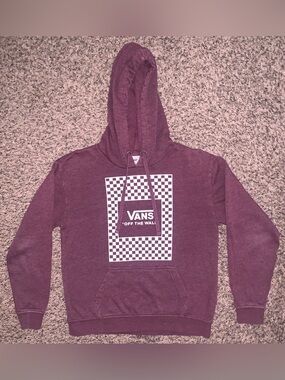 Vans Plum Checkerboard Logo Hoodie